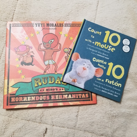 Other - 2 hardcover English & Spanish books -  Rudas and Count to 10 with a Mouse